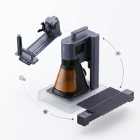 Graveur laser portable LaserPecker LP5 20W à fibre et diode, machine de gravure laser double pour métal, bois, acrylique, pack de luxe