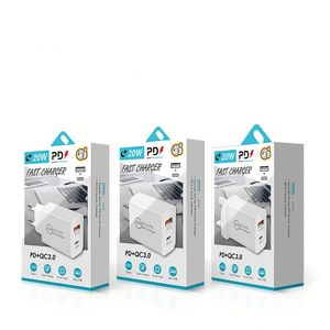 ที่ชาร์จโทรศัพท์20W USB 2ช่องชาร์จเร็ว3.0 PD อะแดปเตอร์ติดผนังสำหรับสมาร์ทโฟน - Product Image 1