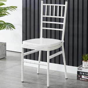 Sillas Modernas Apilables para Bodas, Sillas de Hierro Blancas para Hoteles, Muebles para Restaurantes, Sillas de Comedor a Bajo Precio de Fábrica, Gran Venta - Product Image 4