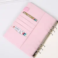 Mini Notebook couleurs Macaron pour filles, A6 A5, avec 6 anneaux, logo personnalisé, joli Style, grille de points