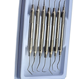 Ensemble de sondes dentaires manuelles en acier inoxydable de haute qualité, classe I, dispositif médical professionnel, poignée ergonomique, instruments dentaires - Product Image 6
