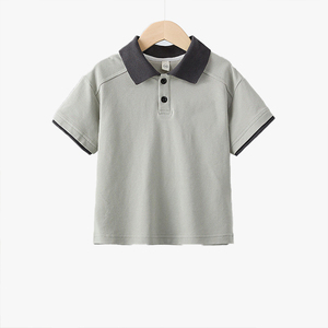 Camiseta Polo Personalizable para Niños, Verano 2026, Estilo Coreano, Camiseta de Manga Corta para Niños, Camiseta Informal Delgada para Bebés - Product Image 3