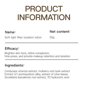 Finition naturelle hydratante Lotion d'apprêt de teint correct pour le <span class=keywords><strong>visage</strong></span> Apprêt sans pores léger non gras pour le maquillage des femmes - Product Image 5