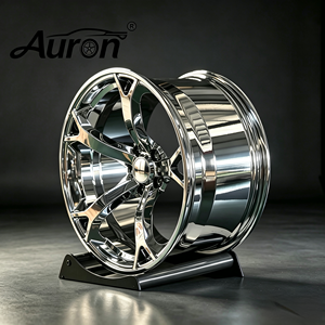 Rueda de Aleación de Aluminio Cromado Auron 5x17 de Una Pieza para Automóviles de Pasajeros, Mejora de Rendimiento, PCD 114.3mm, para Benz - Product Image 2