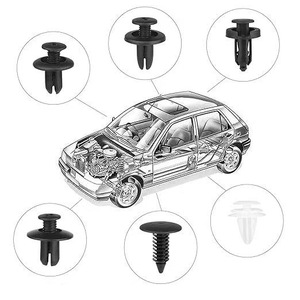 HE26 100Pcs Universal Automotive Nylon <b>Clips</b> Set With Tools For Car Repair - Product Image 4