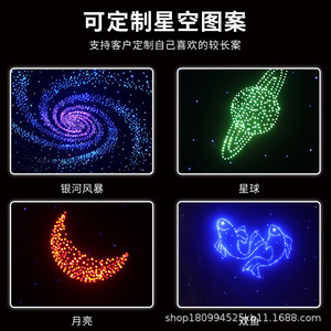 Blue Rainbow Starry Sky Ceiling Fiber Optic Light Panel 0.8mm Led Home Decor For Bedroom Living Room - Product Image 2