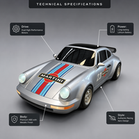 Voiture électrique pour enfants Martini Racing Classic Sports Car, 2500W, alimentée par batterie, véhicule pour enfants, parc d'attractions, vente en gros