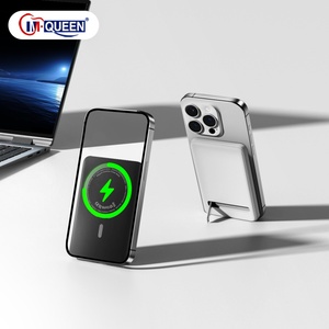 New Arrival OEM/ODM Magnetic Power Bank 5000mah 10000mah Portable Wireless Charger LI-Polymer Battery Power Bank Holder - Product Image 4