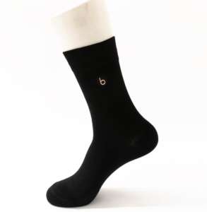 उच्च गुणवत्ता वाले बांस के मोजे मैन चालक दल कढ़ाई कस्टम लुभावनी थोक सस्ते मोजे - Product Image 2