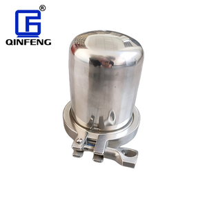 صحي من الفولاذ المقاوم للصدأ عالي الجودة ثلاثي المشبك متنفس فلتر الهواء خزان تنفيس جهاز تنفس التنفس صمام صحي لإطلاق الهواء - Product Image 5