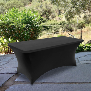 Индивидуальная приемная скатерть из спандекса, полноцветная печатная скатерть для торговой выставки - Product Image 6