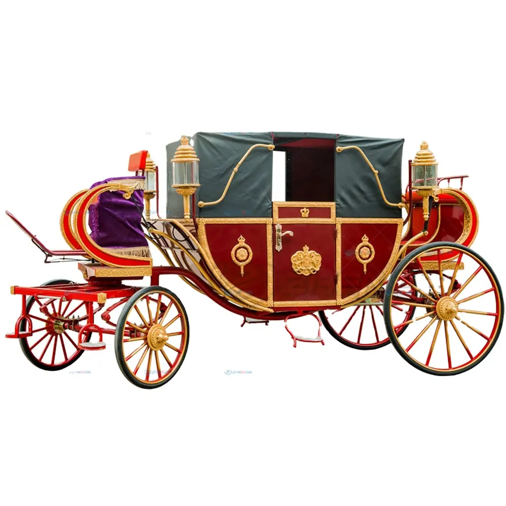 Hete Verkoop Elektrische Koninklijke Paardenwagen Luxe Paardenkoets Prins William Bruiloft Koninklijke Koets Te Koop