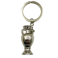 Porte-clés de Coupe du Monde de Football de Luxe en Alliage de Zinc, Conception 3D Personnalisée, Logo Gravé, Couleur Argent, Durable, Léger, avec Mousqueton