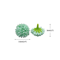 Mini chrysanthème artificiel, fausse boule de fleurs en pompon pour gâteau de mariage, décorations murales en forme d'arche, fleurs artificielles