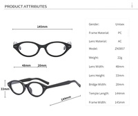 2025 Logo personnalisé Cat-Eye rétro mode Style femmes lunettes optiques Anti-lumière bleue et myopie montures de lunettes en gros