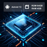 TIQ Mini M5s, double SIM populaire, 4 Go + 64 Go, livraison gratuite, prix de gros, bouton intelligent et écran tactile, téléphone Google Android 13