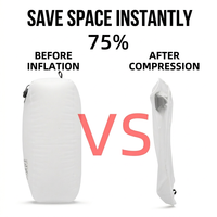 Sac sous vide TPU 20L pour voyage, sac de compression réutilisable avec fermeture éclair étanche, pompe automatique pour gagner de la place dans la valise