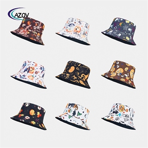 Sombrero de Pescador Reversible Azov-yt con Estampado de Calabaza de Halloween y Expresión de <span class=keywords><strong>Diablo</strong></span>, en Oferta - Product Image 1
