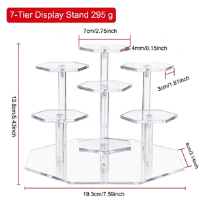 Stand <span class=keywords><strong>Display</strong></span> Akrilik Kustom, untuk Figur Koleksi dan Aksesoris Perhiasan, Rak Pajangan Bertingkat Dekoratif untuk Figur - Product Image 2