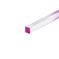 Règle en acrylique dégradé LM FF2001, 15 cm, transparente, légère (39 g), dépliable, pour l'école, outil de mesure et de dessin pour étudiants, promotion