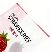 Plastiek voedselveilige staande zakjes voor het bewaren van fruit met ziplock sluiting