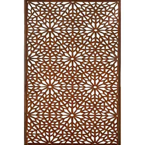 Novo Design Laser Cut Aço Decorativo Jardim Cerca Painéis Privacidade Tela