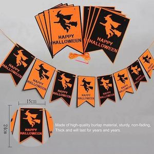 Guirnalda de Halloween de Fieltro con Diseño Nuevo, Decoración de Halloween Grande con Murciélagos, Fantasmas y Calabazas - Product Image 5