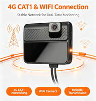 Caméra de tableau de bord double 4G TrackTok, caméra avant et intérieure 1080P, traceur GPS de voiture, enregistreur vidéo 2 canaux, suivi GPS en temps réel