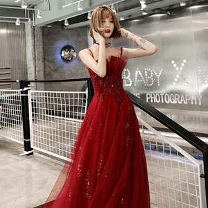 Abiti da sera lunghi in cristallo senza spalline neri di lusso Sexy lussuosi - Product Image 3