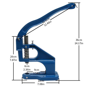 <span class=keywords><strong>Presse</strong></span> manuelle pour boutons-pression métalliques, rivets, aglets, œillets et passe-fils – Outil de fixation facile - Product Image 5