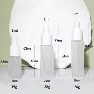 China Manufacturers Wholesale Black Cap <b>Dropper</b> <b>Glass</b> <b>Bottle</b> 3Ml 5Ml 8Ml Clear, Frosted <b>Glass</b> <b>Bottles</b> For Capessential Oil - Product Image 5