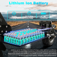 Offroad-Elektroroller 60V50Ah 14-Zoll-Reifen Ölbremse NFC-Entriegelung Vollfederung Faltbar 25 km/h für Erwachsene EU USA Stadtfahrten