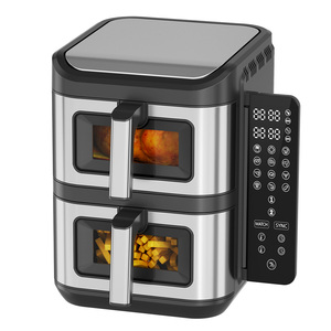 Freidora de Aire Digital Doble Apilable Inteligente de 11 Litros, 13 Litros, 12 Litros, con Control Táctil Plegable de 2800 W y 2 Canastas Visuales de 2025 - Product Image 1