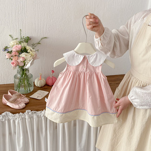 Abiti Estivi 2026 per Neonate in Cotone, Vestitini Dolci e Carini con Ricami e Stampe, Gonne Traspiranti per Bambine - Product Image 4