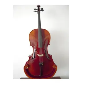 乐器厂出售演奏大提琴高品质手工花卉图案实木大提琴
