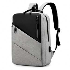 Sac à dos pour ordinateur portable Oxford imperméable de 15,6 pouces avec USB, sac à dos d'école portable unisexe, sac à dos de voyage professionnel durable - Product Image 1