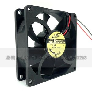 Ventilador sin Escobillas ADDA DC 80x80x25mm 24V 0.38A para Refrigeración de Inversores - Product Image 1