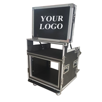Boîtier de transport 7U pour montage en rack avec roues pour mixeur et amplificateur DJ professionnel