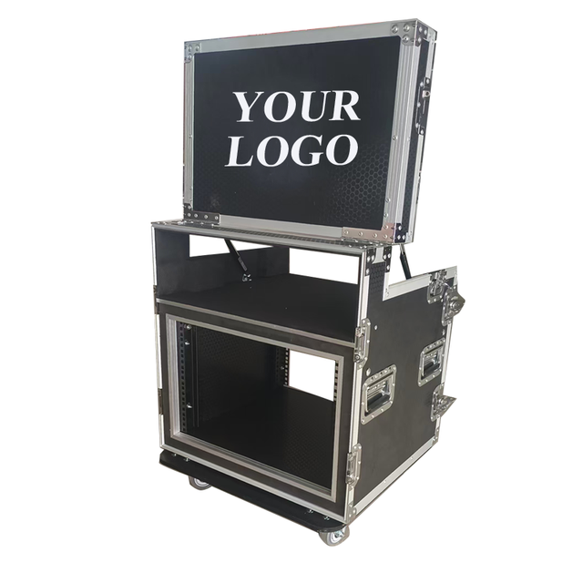7u Rack Mount Flight Case with Wheels for Professional DJ Mixer Amplifier