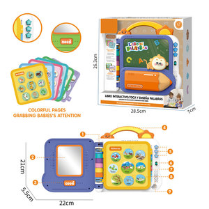 Jouet éducatif pour enfants - Machine d'apprentissage bilingue avec insertion de cartes - Chansons de berceuse et poésie classique pour bébés - Product Image 4