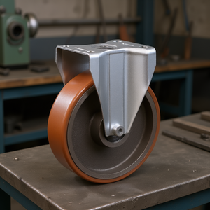Roue avec noyau en fonte et plaque de support fixe, série robuste - Product Image 3