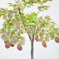 Arbre artificiel en pot à feuilles de fèves, plusieurs hauteurs disponibles, pour la décoration intérieure de la maison, du bureau, du hall, de l'hôtel, des mariages et des paysages intérieurs.