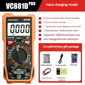 มัลติมิเตอร์อเนกประสงค์ Shengli VC890C - มัลติมิเตอร์ดิจิตอลอัตโนมัติเต็มรูปแบบสำหรับงานซ่อมบำรุงไฟฟ้า - Product Image 5