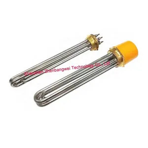 ZBW 15kw 3000W flange tubular heater 6 kw,1000w water immersion heater with flange,9000W brass flange heater element