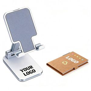 Manufacture Wholesale <b>Small</b> Business Gift Custom Logo <b>Desk</b> Fold Cell Mobile Phone Holder Stand Portable Promotional Phone Holder - Product Image 1