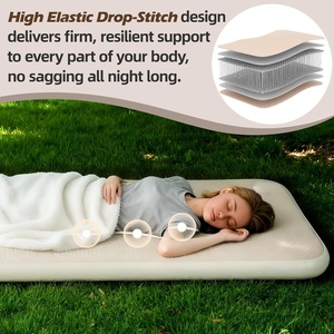 Portable Inflatable Lightweight Camping <b>Mattress</b> & Sleeping Pad with Waterproof TPU Cover <b>Foldable</b> Design for Outdoor Use - Product Image 4