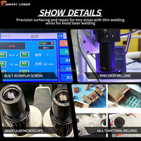 Machines de soudage laser modèle JUNFEI YAG 200W 400W haute précision automatiques neuves pour tous types de moules métalliques