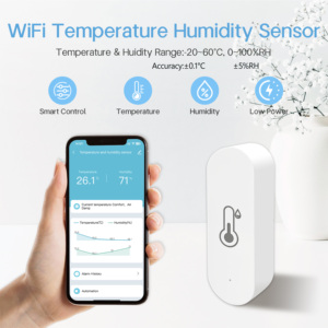 Smart Home Tuya <strong>Temperature</strong> And Humidity <strong>Sensor</strong> <strong>With</strong> Google Home And Alexa - Product Image 1