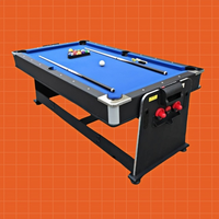Table de divertissement d'extérieur 4 en 1 : billard, hockey, ping-pong