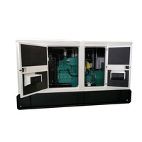 Generador Diésel/Central Eléctrica Cummins de 20, 30, 50, 80, 90, 100, 120, 125, 130, 135 kW/kVA, Silencioso, de Bastidor Abierto, para Venta Industrial